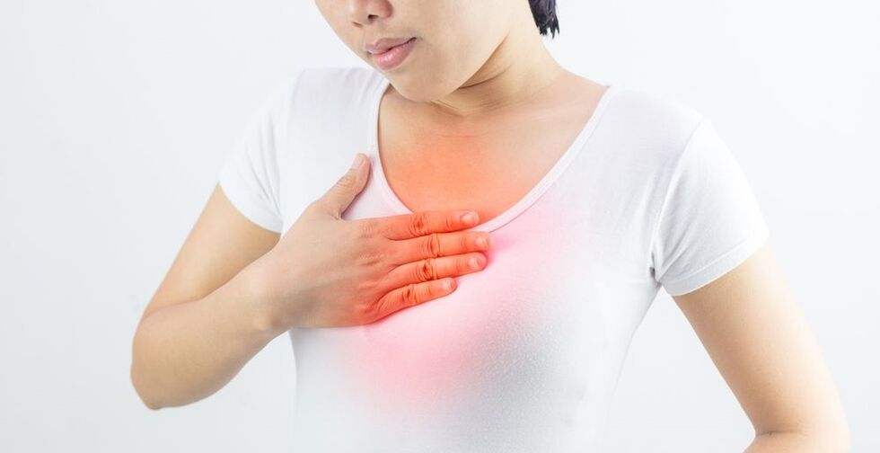 bol u prsima zbog osteohondroze